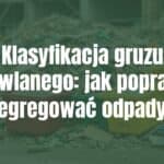 Construction debris pile with color-coded bins for sorting, realistic, construction site background.