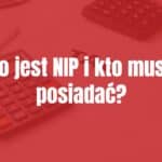 A modern tax office desk with a document showing a 10-digit NIP number, a calculator, and a pen, clean and professional.