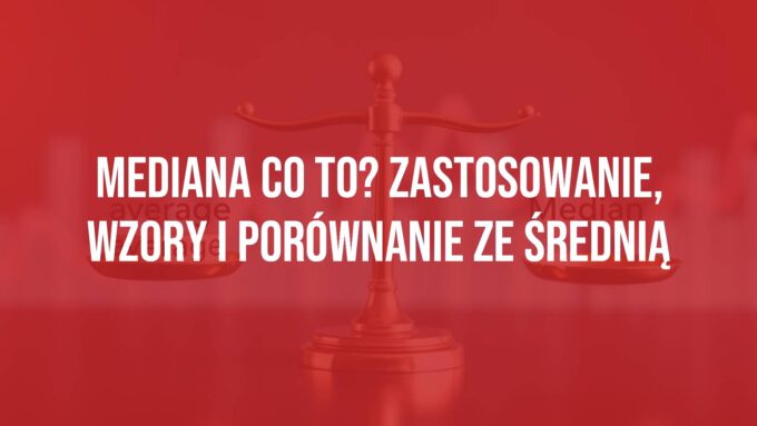 A balanced scale between average and median, with statistical graphs in the background, professional and clean