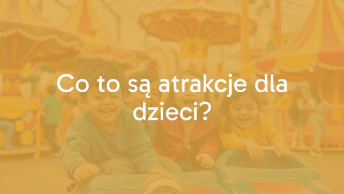 Happy children playing in colorful amusement park, fun attractions, bright colors, joyful atmosphere, realistic.