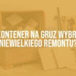 Small construction container or Big Bag filled with debris, renovation supplies like tiles and tools scattered nearby, clean and organized setting, realistic.