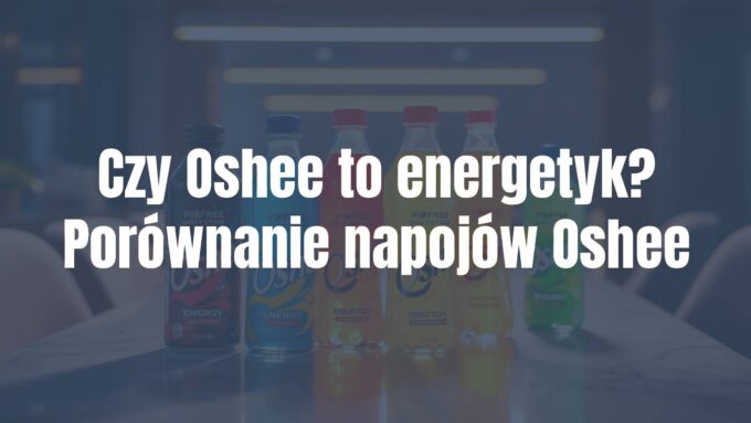 Assortment of Oshee energy drinks and isotonic beverages on a modern table, vibrant colors, sleek packaging, dynamic lighting, realistic.