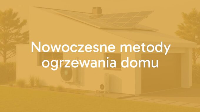 Modern house heating system with heat pump and solar panels, energy-efficient, sleek design, clean and futuristic, realistic.
