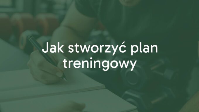 A person writing a workout plan on a notebook, dumbbells and gym equipment in the background, motivational atmosphere, realistic.