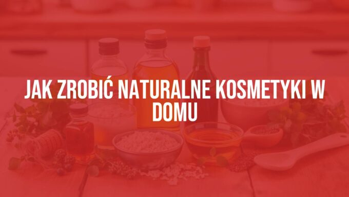 A wooden table with natural homemade cosmetics ingredients like cold-pressed oils, honey, oatmeal, and herbs, arranged neatly with kitchen utensils, warm lighting, cozy and inviting atmosphere, realistic.